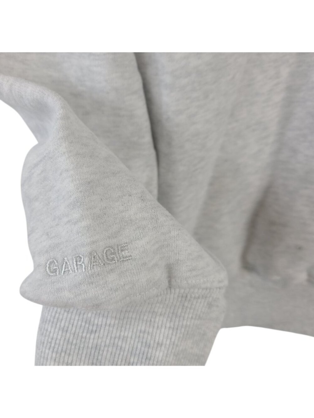 NEW Garage Mega Oversized Full Zip Hoodie Spring Grey Mix Sz XS - Picture 5 of 5
